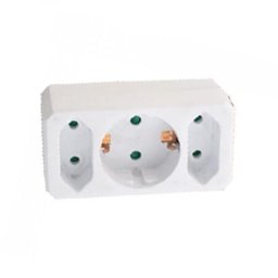 ADAPTOR 3 PRIZE 2X2.5A SI 1X16A MAX 3680W