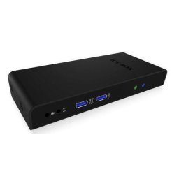 HDD Rack IcyBox Multi Docking Station for Notebooks and PCs, 2x USB 3.0, HDMI, Black