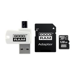 Card memorie All in one MicroSDHC UHS-I 128GB Clasa 10 Adaptor + card reader M1A4-1280R12