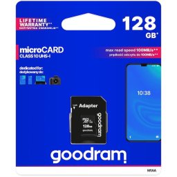 Card memorie Micro SDXC M1AA-1280R12 128GB Class 10 UHS-I + Adapter