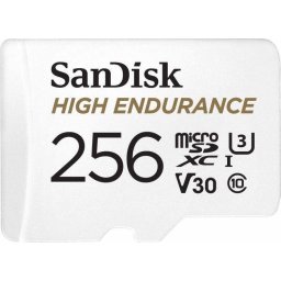 Card memorie microSDXC High Endurance 256GB, Class 10, UHS-I U3, V30 + Adaptor SD