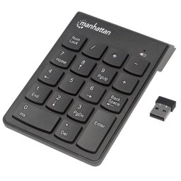 Tastatura Manhattan Wireless numeric keypad 18 keys black