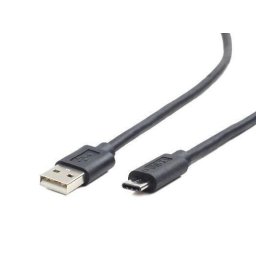 CABLU USB2.0 la USB3.1 (Type-C) GEMBIRD 1m, (AM/CM), black, "CCP-USB2-AMCM-1M