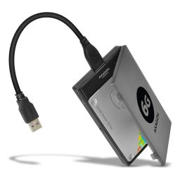 HDD Rack ADSA-1S6, USB 3.0, compatibil 2.5 inch SATA HDD/SSD, 6 Gbit/s, Negru