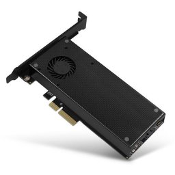 Adaptor PCI-Express 3.0 x4 la dual M.2 SSD, Active cooler