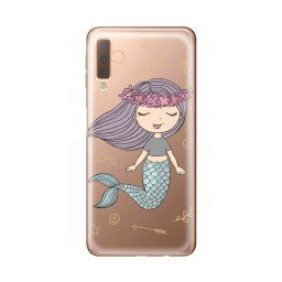 Husa Lemontti Husa Silicon Art Samsung Galaxy A7 (2018) Little Mermaid