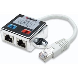 SPLITTER RJ-45 INTELLINET pt. cablu FTP, Cat5, conector RJ-45 (M) x 2, ecranat, metal, 1 buc., Splitter RJ045 (T) la 2 x RJ-45 (M) "504195