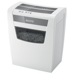 Distrugator documente Distrugator manual documente Leitz IQ Home Office, 10 coli, P4, cross-cut (tip confeti), cos 23 L, alb, Leitz "80090000