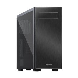Carcasa CARCASA CHIEFTEC Middle-Tower ATX, Hawk, tempered glass, filtre praf, front audio & 2x USB 3.0 & 1x USB 2.0, black "AL-02B-TG-OP