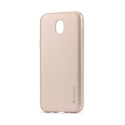 Husa Meleovo Carcasa Metallic Slim 360 Samsung Galaxy J5 (2017) Gold (culoare metalizata fina)