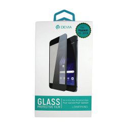 Devia Folie Frame Sticla Temperata Huawei Y6 2018 Black (1 fata Anti-Shock, 9H, 0.26mm)