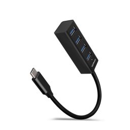 4x USB3.2 Gen 1 MINI hub, 1 x USB Type-C, negru