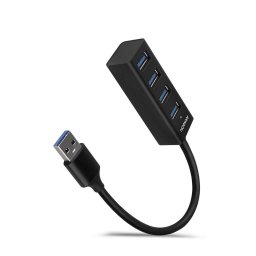 4x USB3.2 Gen 1 MINI hub, negru