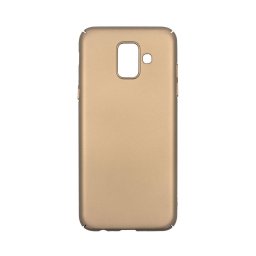 Husa Just Must Carcasa Uvo Samsung Galaxy A6 (2018) Gold (material fin la atingere, slim fit)