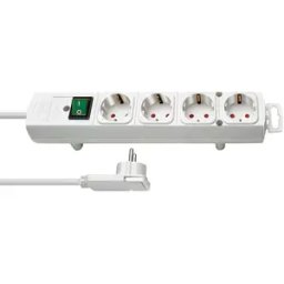 Prelungitor "Bremounta" Multi-Socket, 4 sockets, switch, 3m, white