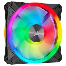 Corsair iCUE QL140 RGB 140x140x25, housing fan (black, single fan without Controller)