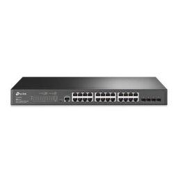 Switch TL-SG3428 Switch L2 Managed,Rack Mountable,24x10/100/1000Mbps RJ45 ports,4xGigabit SFP slots,RJ45/Micro-USB Console Port,PSU single