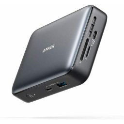 Docking Station Anker PowerExpand 7-in-1, Thunderbolt 3, 45W, 4K HDMI, 1Gbps Ethernet, USB-A, USB-C, SD 4.0, Gri