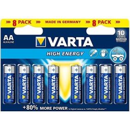 Varta High Energy LR6-AA, alkaline, 1.5V, pieces 8 (4906-101-404)
