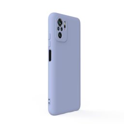 Husa Lemontti Silicon Soft Slim captusit cu microfibra) - Husă silicon - compatibil cu Xiaomi Redmi Note 10s 4G - culoare Mov, Gri