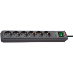 Prelungitor Brennenstuhl Eco-Line sockets 6-fold - anthracite 13.500A surge protection