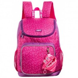 Rucsac ZIPIT Wildlings Premium, buzunare laterale - roz + portofel monezi cadou