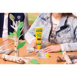 Adeziv universal fara solvent pentru scoala si birou UHU Twist&Glue Renature, aplicator 3 in 1, 35ml