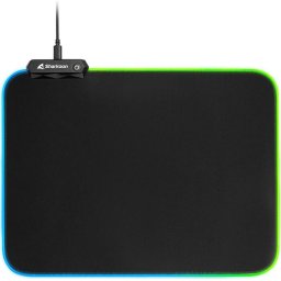 Mousepad 1337 RGB V2 Gaming Mat 360 Negru