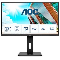 Monitor LED 31.5" 3840 x 2160 pixels 4K Ultra HD LED Black