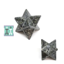 Merkaba Piatra Naturala Jasp Kambaba - 51x51 mm - ( XXL ) - Unicat