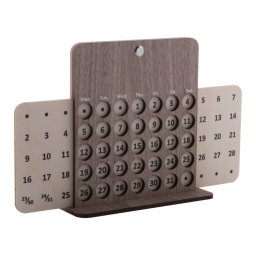 Calendar perpetuu, 250x154x60 mm, Everestus, 20SEP0257, Lemn, Natur