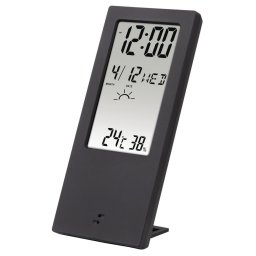 Hama Termometru / Higrometru "TH-140", cu indicator meteorologic, negru