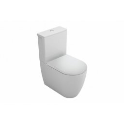 Set vas WC stativ Gala Coral BTW alb