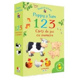 Povesti de la ferma. Poppy si Sam. 1, 2, 3. Carti de joc cu numere