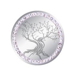 Martisor Brosa Inox Banut Pietre Copacul Vietii Argintiu