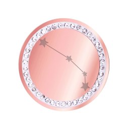 Martisor Brosa Inox Banut Pietre Constelatie Berbec Rose Gold