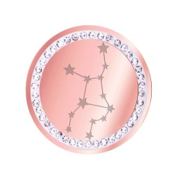 Martisor Brosa Inox Banut Pietre Constelatie Fecioara Rose Gold