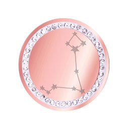Martisor Brosa Inox Banut Pietre Constelatie Pesti Rose Gold