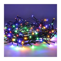 Solight 1V101-M-1 - Ghirlandă LED, 100 LED, 8 funcții, 13 m, IP44, multicolor