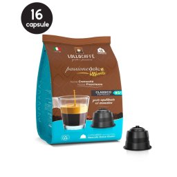 16 Capsule Lollo Caffe Espresso Classico - Compatibile Dolce Gusto