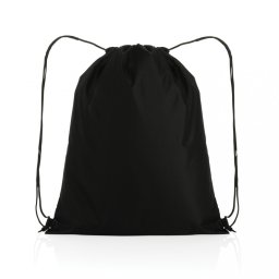 Saculet cu snur, Everestus, 21OCT0257, 36 x 0.1 x 44 cm, Poliester, Negru