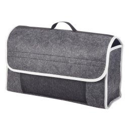 Geanta organizator pentru portbagaj, Everestus, 21OCT1305, 16 x 30 x 48 cm, Poliester, Negru, Gri