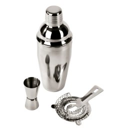 Shaker pentru cocktail, Everestus, 21OCT1457, 550 ml, Ø8 x 22 cm, Otel, Argintiu
