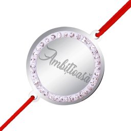 Martisor Bratara Inox Banut Pietre Ambitioasa Argintiu