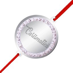 Martisor Bratara Inox Banut Pietre Carismatica Argintiu