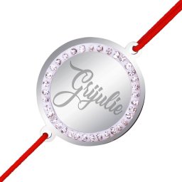 Martisor Bratara Inox Banut Pietre Grijulie Argintiu