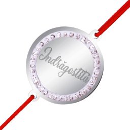 Martisor Bratara Inox Banut Pietre Indragostita Argintiu
