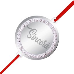 Martisor Bratara Inox Banut Pietre Sincera Argintiu