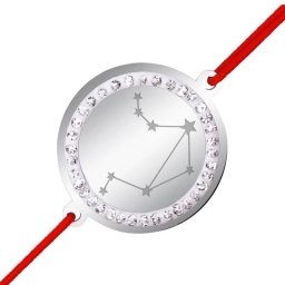 Martisor Bratara Inox Banut Pietre Constelatie Balanta Argintiu