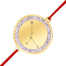 Martisor Bratara Inox Banut Pietre Constelatie Rac Auriu